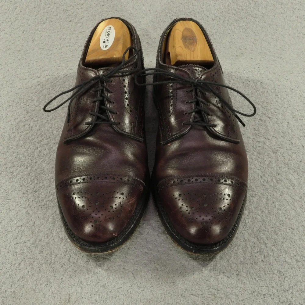 Allen Edmonds Shoes Men 8 3E Oxblood Lexington Derby Cap Toe Oxford Dress Shoe